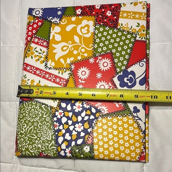 Vintage Colorful Patchwork Photo Album Notebook 1970s - Picture 5 of 6